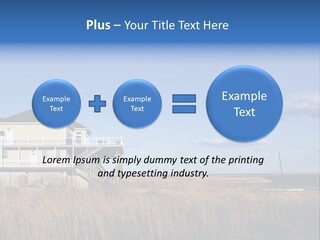 House The Hamptons Water PowerPoint Template