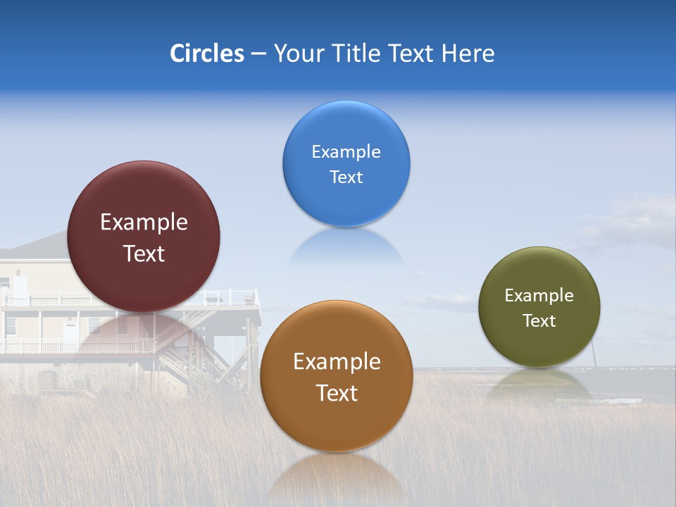 House The Hamptons Water PowerPoint Template