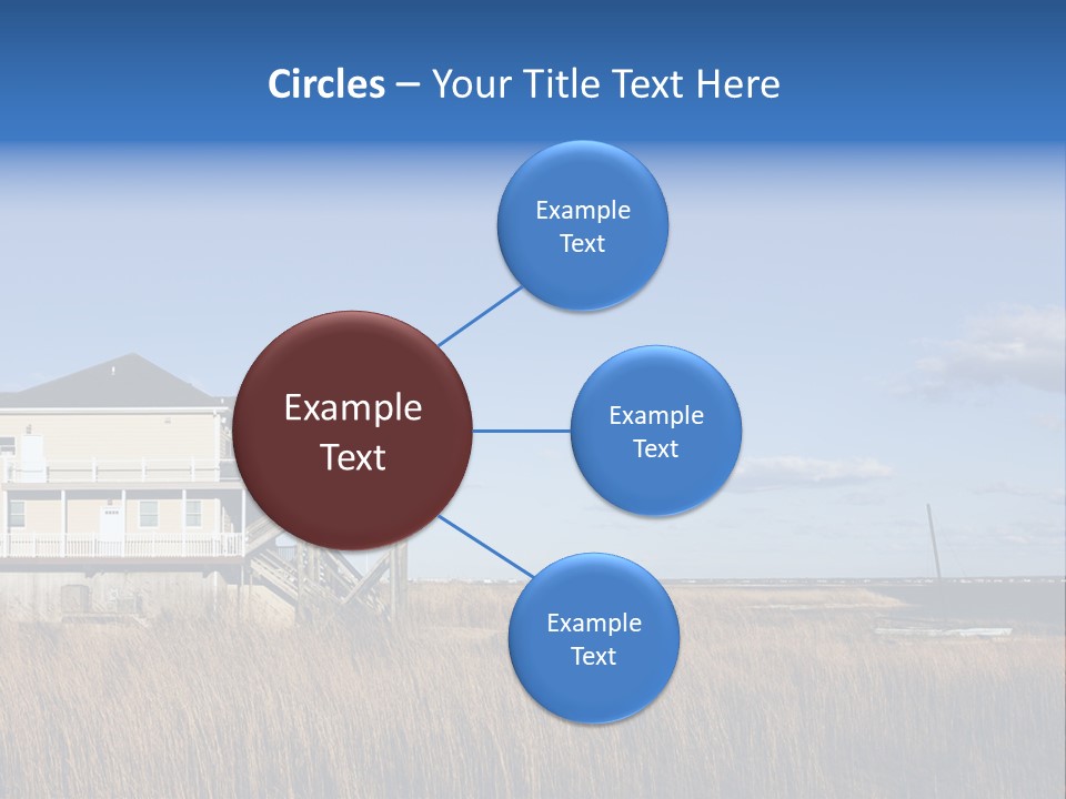 House The Hamptons Water PowerPoint Template