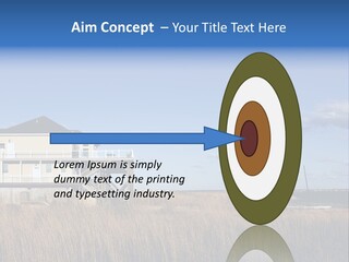 House The Hamptons Water PowerPoint Template