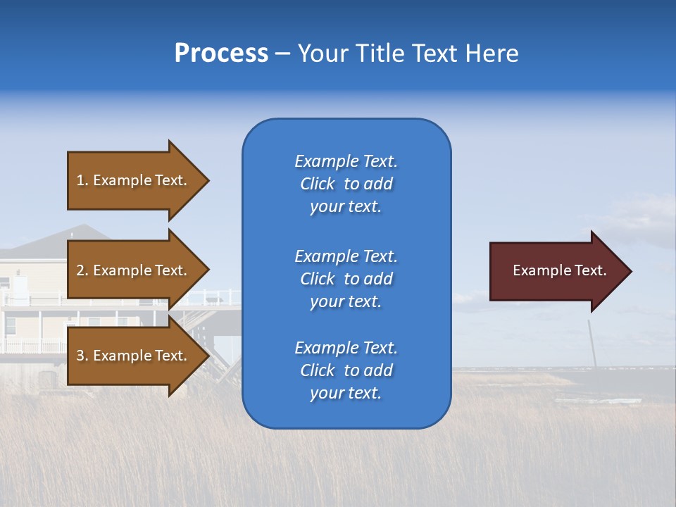 House The Hamptons Water PowerPoint Template