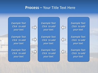 House The Hamptons Water PowerPoint Template