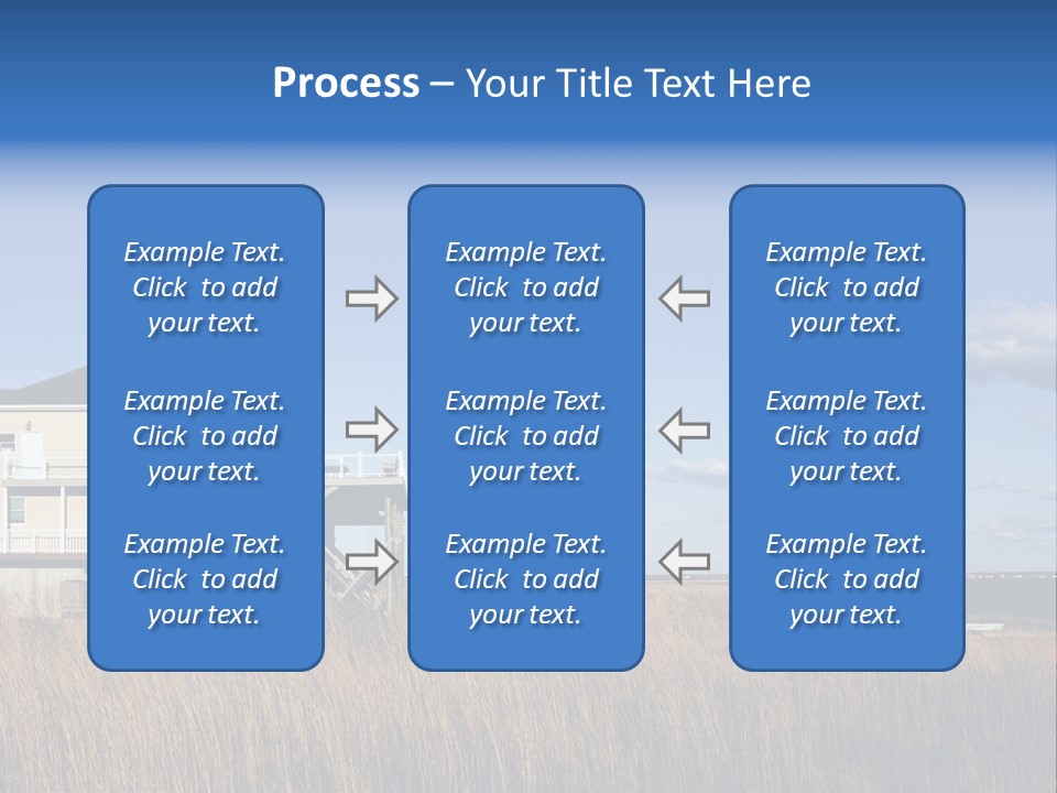 House The Hamptons Water PowerPoint Template