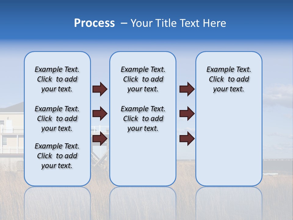House The Hamptons Water PowerPoint Template
