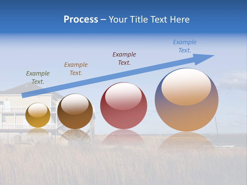 House The Hamptons Water PowerPoint Template