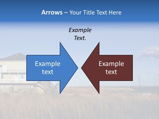 House The Hamptons Water PowerPoint Template