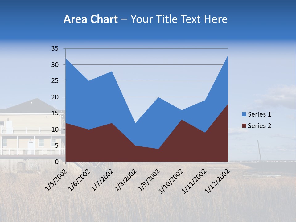 House The Hamptons Water PowerPoint Template
