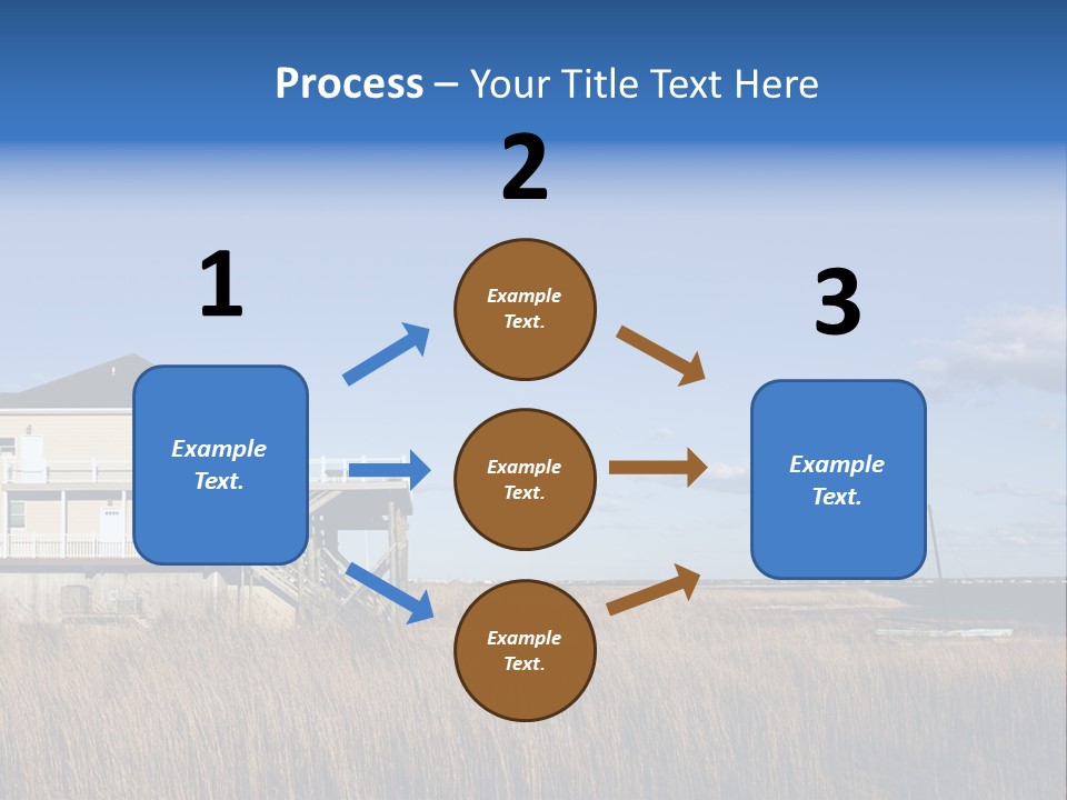 House The Hamptons Water PowerPoint Template