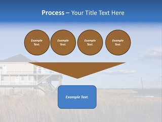 House The Hamptons Water PowerPoint Template