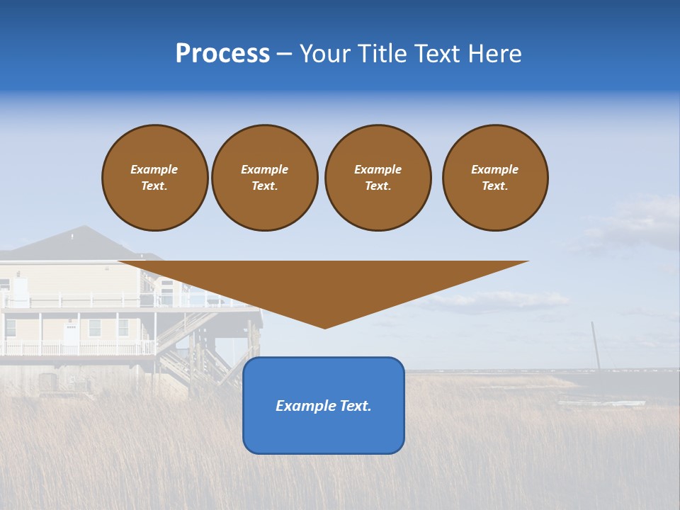 House The Hamptons Water PowerPoint Template