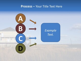 House The Hamptons Water PowerPoint Template