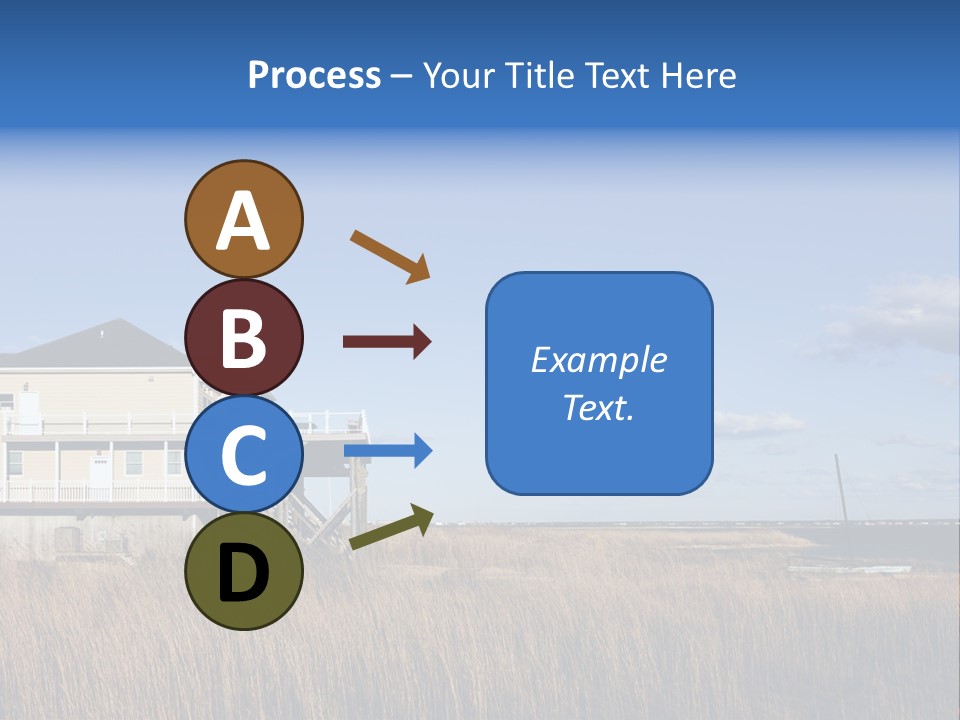House The Hamptons Water PowerPoint Template