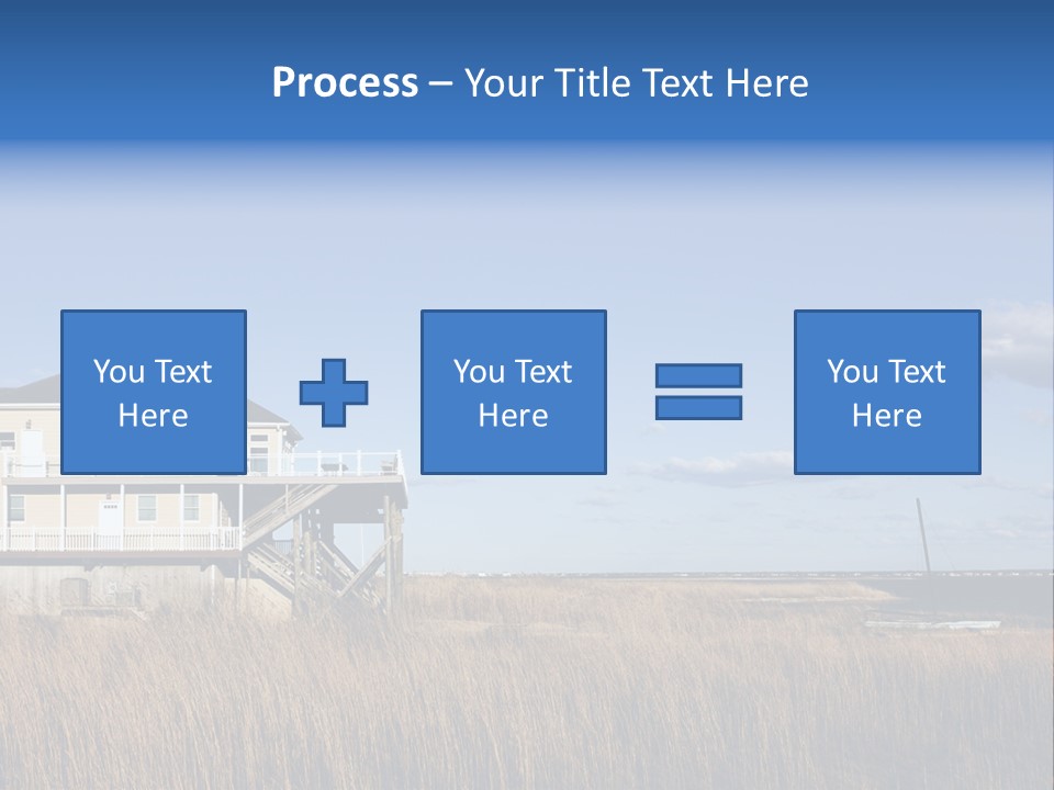 House The Hamptons Water PowerPoint Template