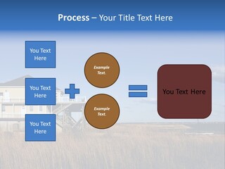 House The Hamptons Water PowerPoint Template
