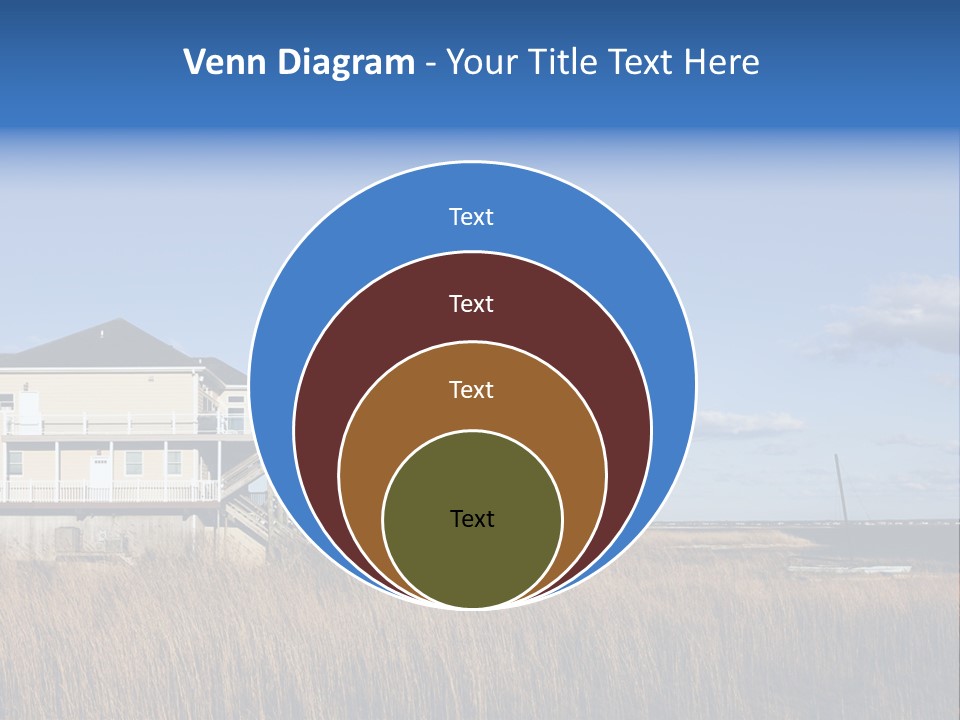 House The Hamptons Water PowerPoint Template