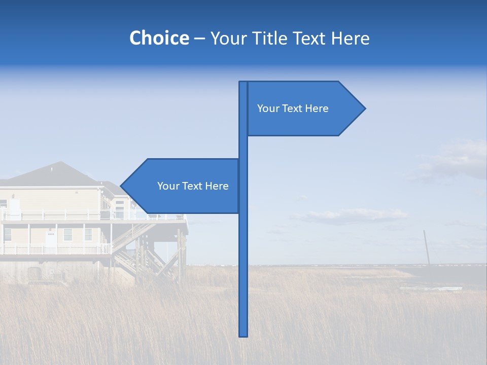 House The Hamptons Water PowerPoint Template