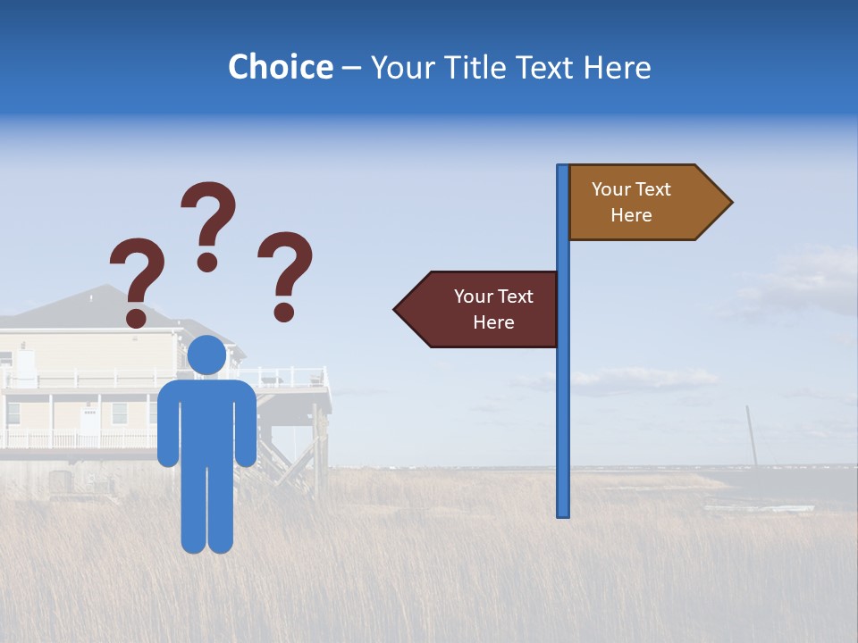House The Hamptons Water PowerPoint Template