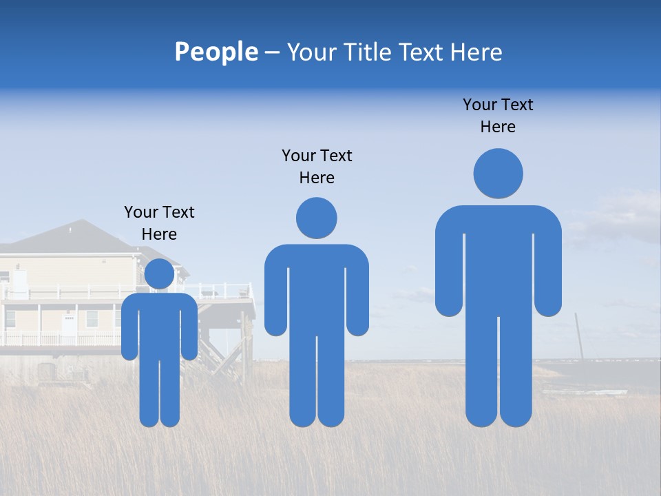 House The Hamptons Water PowerPoint Template