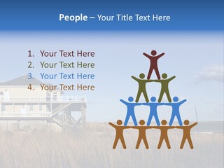 House The Hamptons Water PowerPoint Template