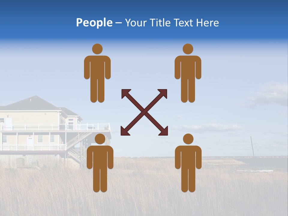 House The Hamptons Water PowerPoint Template