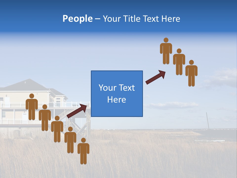House The Hamptons Water PowerPoint Template