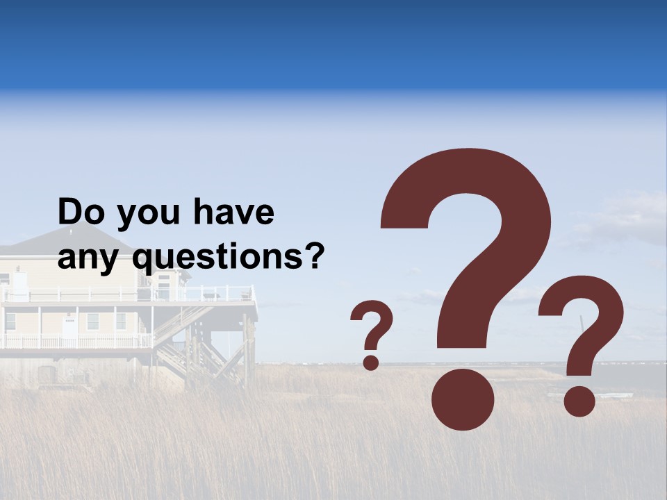 House The Hamptons Water PowerPoint Template
