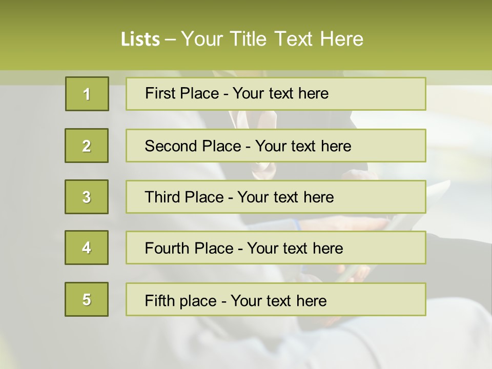 Informal Vertical Copy Space PowerPoint Template