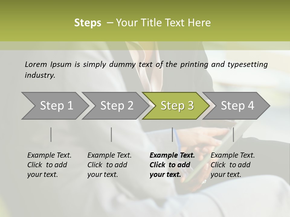 Informal Vertical Copy Space PowerPoint Template