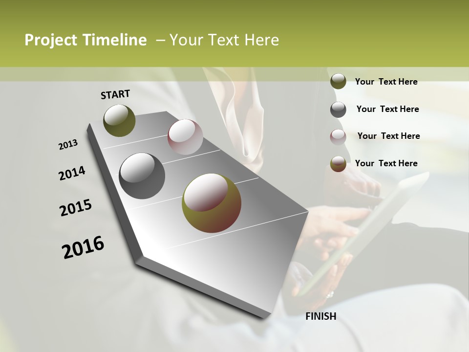 Informal Vertical Copy Space PowerPoint Template