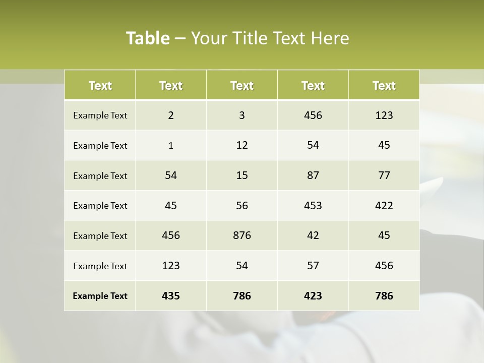 Informal Vertical Copy Space PowerPoint Template