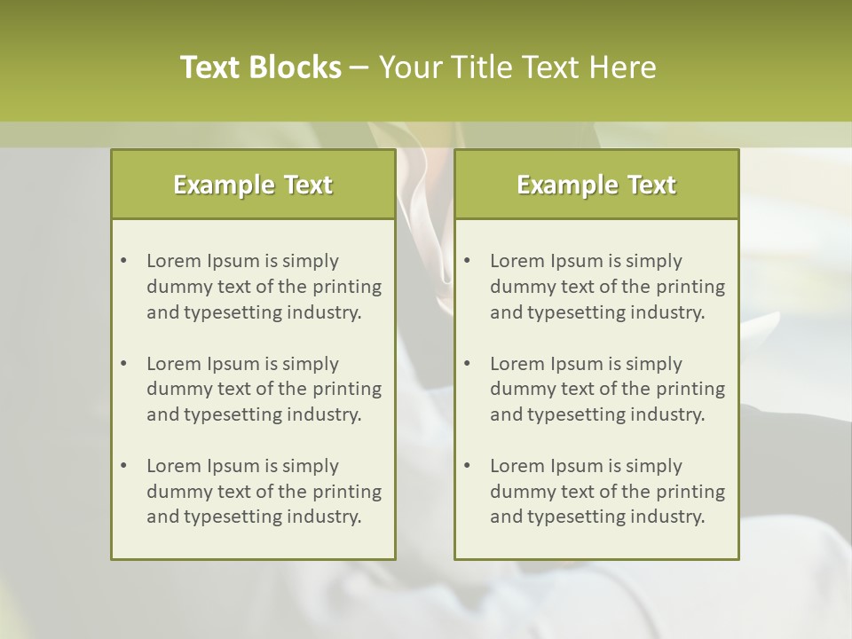 Informal Vertical Copy Space PowerPoint Template