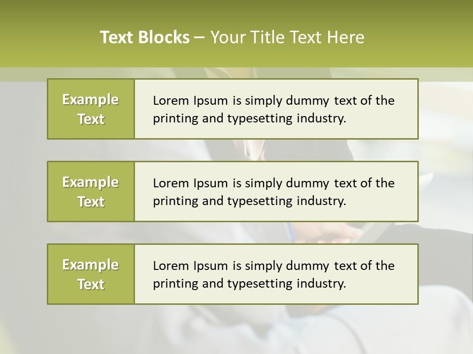 Informal Vertical Copy Space PowerPoint Template