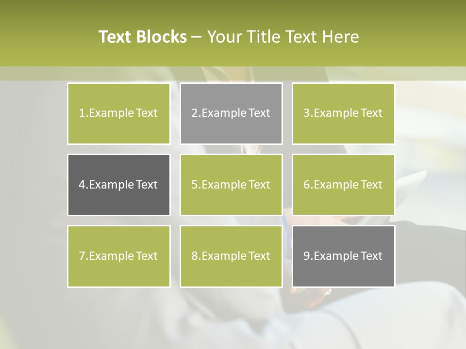 Informal Vertical Copy Space PowerPoint Template