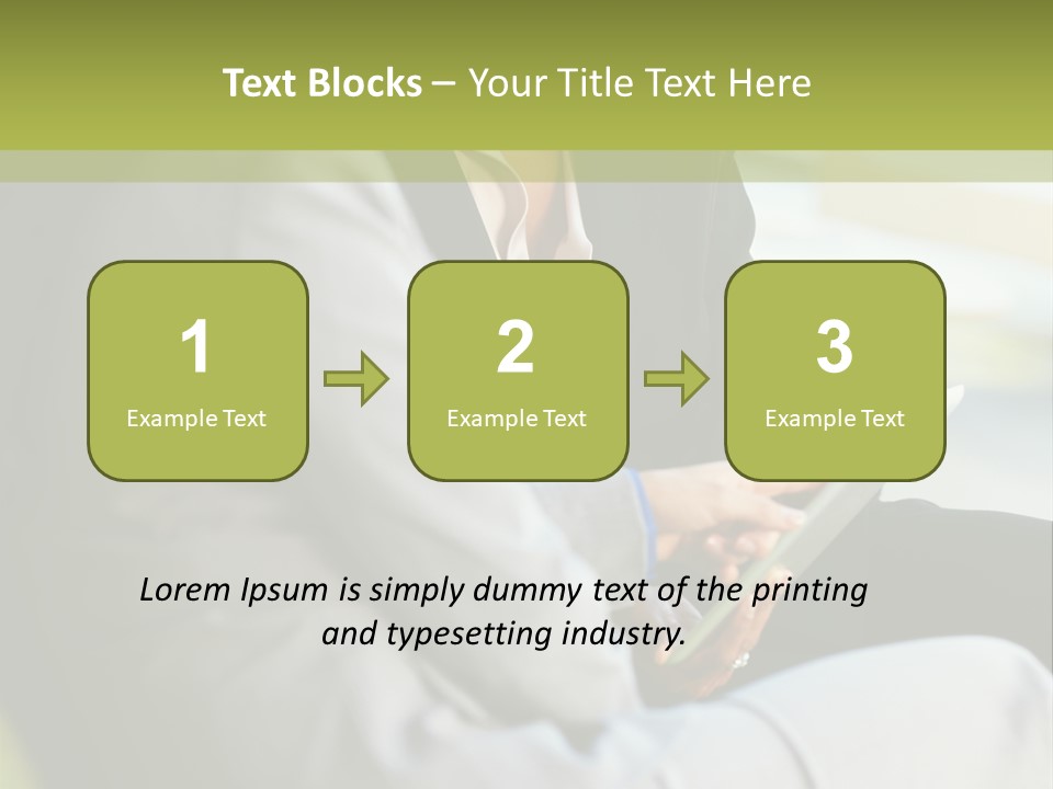 Informal Vertical Copy Space PowerPoint Template