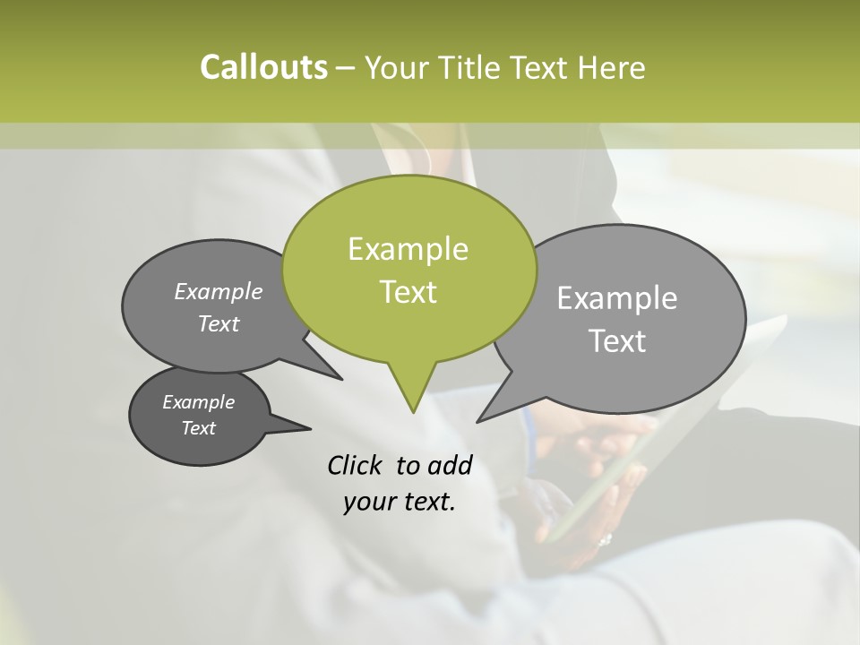 Informal Vertical Copy Space PowerPoint Template