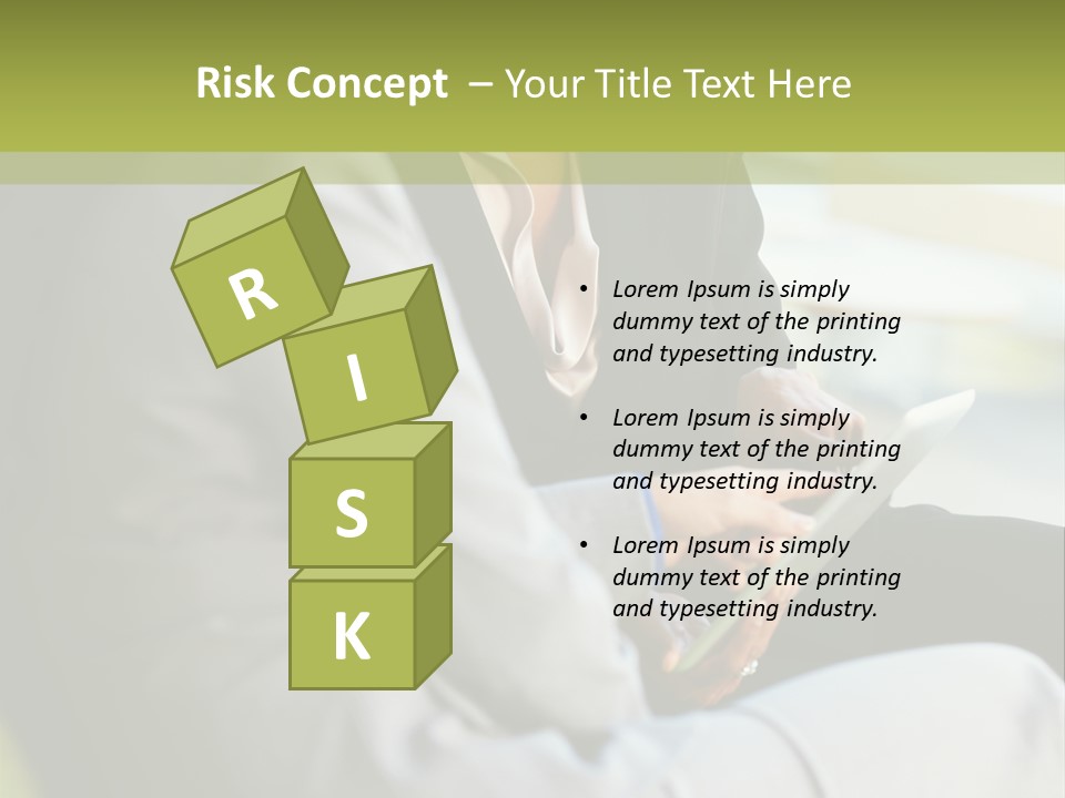 Informal Vertical Copy Space PowerPoint Template