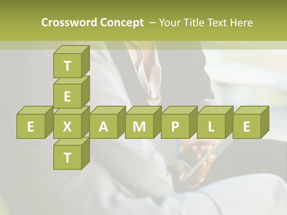 Informal Vertical Copy Space PowerPoint Template