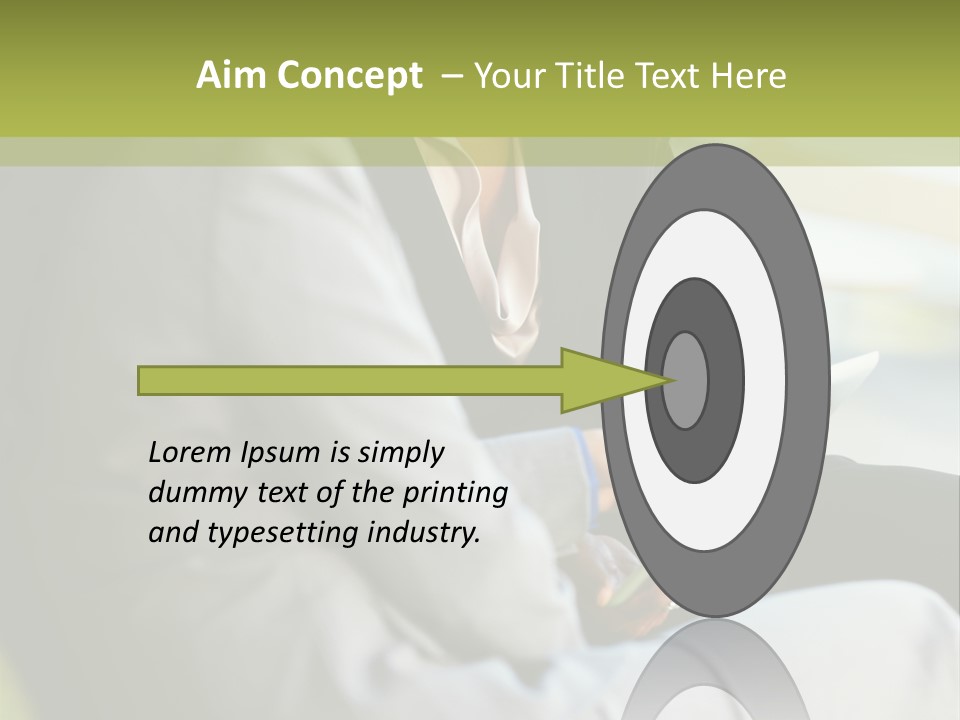 Informal Vertical Copy Space PowerPoint Template