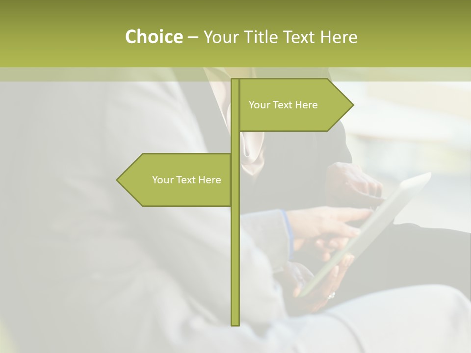 Informal Vertical Copy Space PowerPoint Template