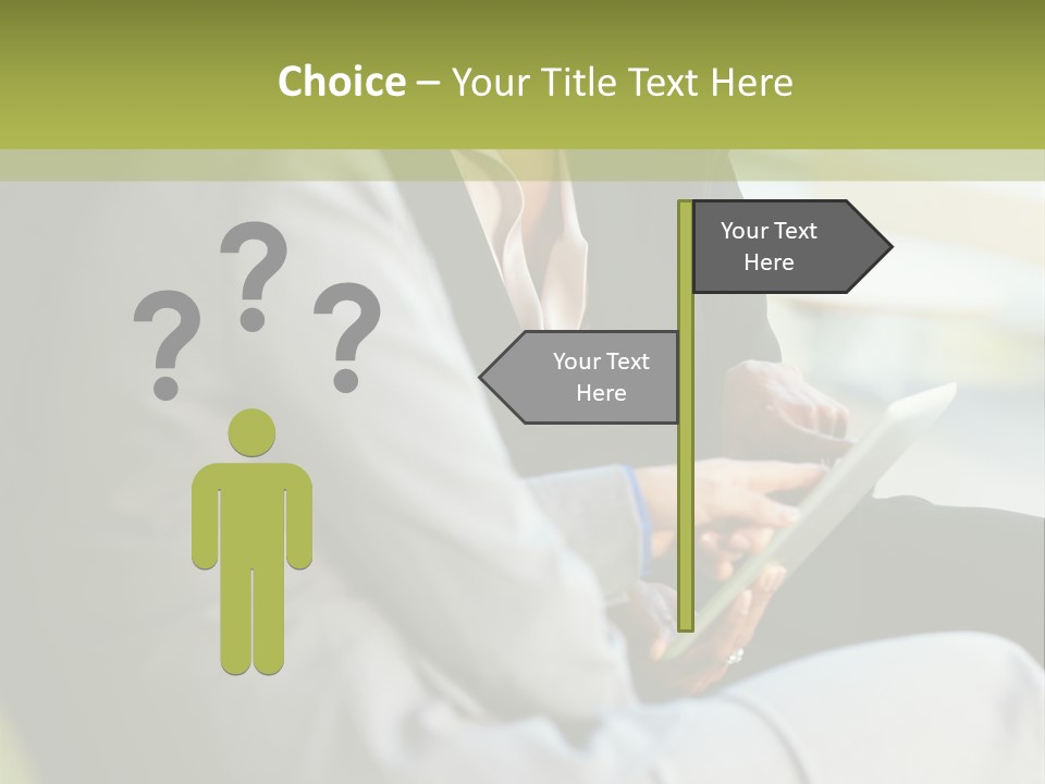 Informal Vertical Copy Space PowerPoint Template