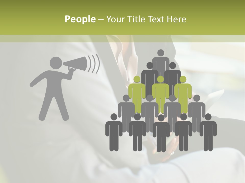 Informal Vertical Copy Space PowerPoint Template