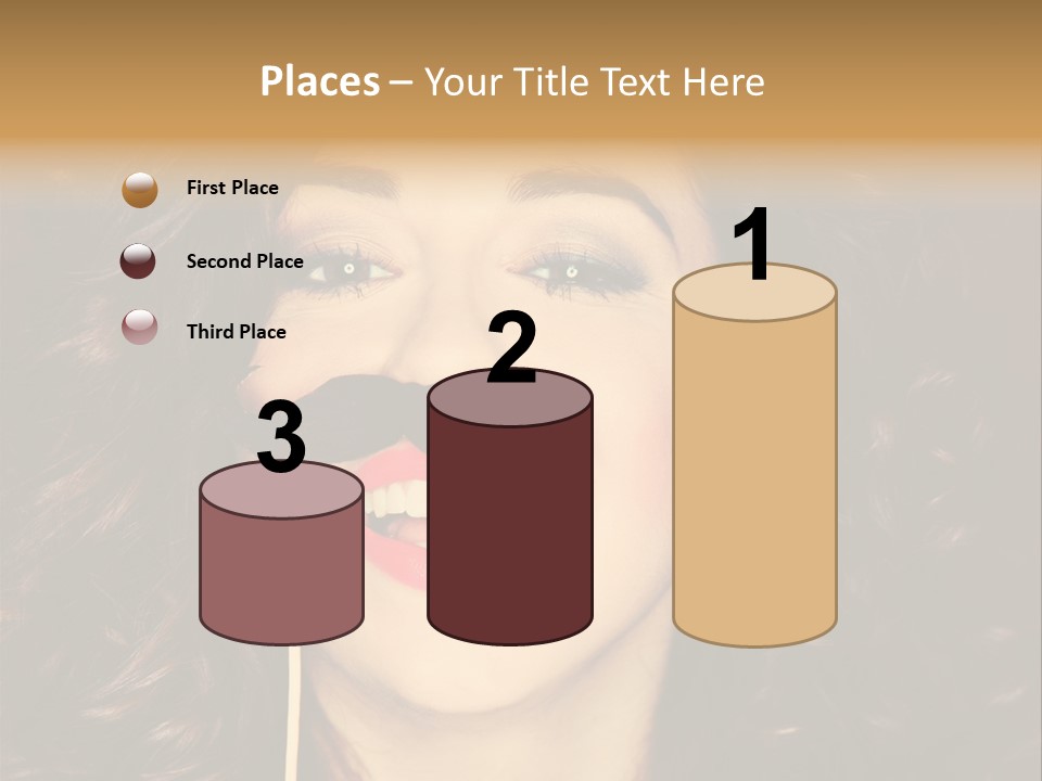 Teeth Dress Make Up PowerPoint Template