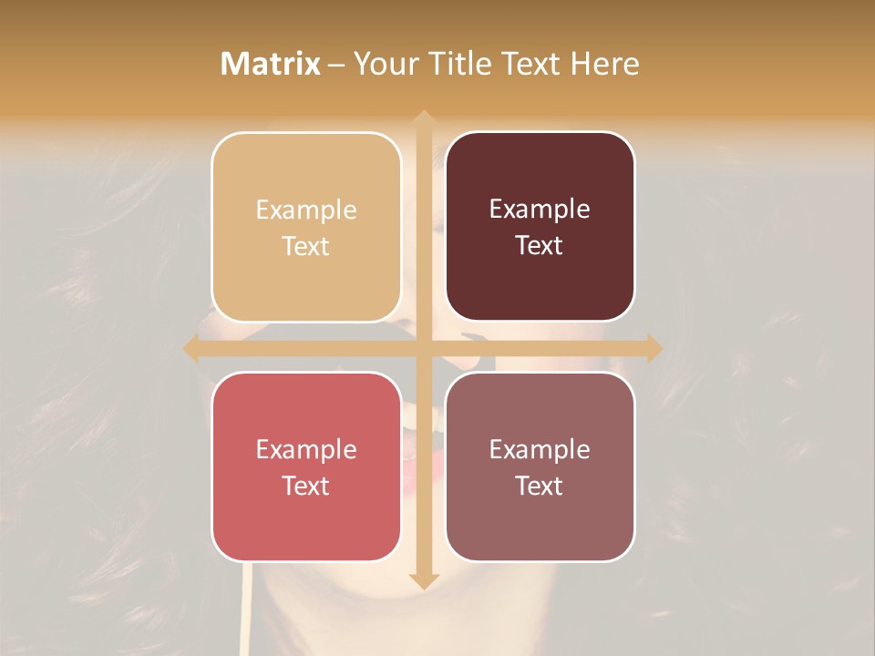 Teeth Dress Make Up PowerPoint Template