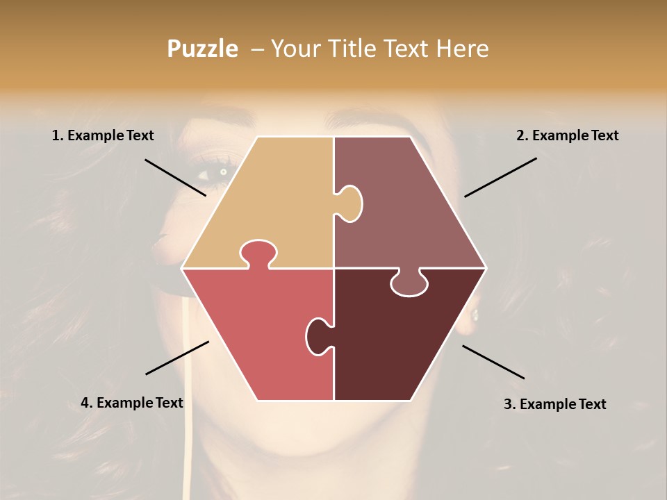 Teeth Dress Make Up PowerPoint Template