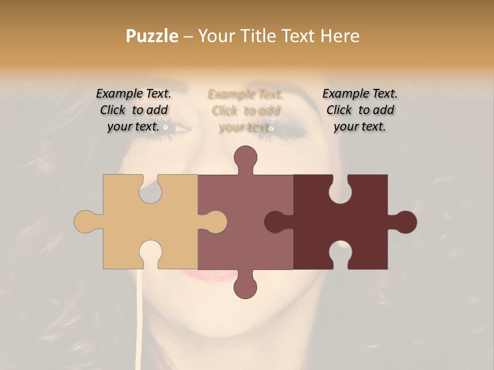 Teeth Dress Make Up PowerPoint Template