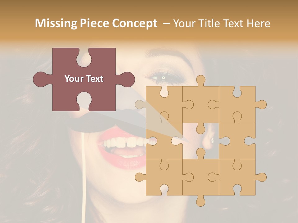 Teeth Dress Make Up PowerPoint Template