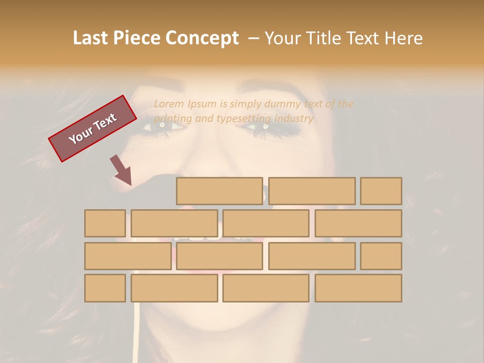 Teeth Dress Make Up PowerPoint Template