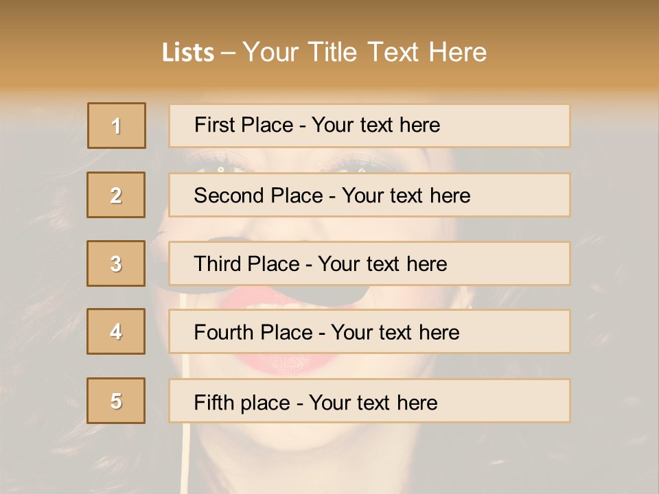 Teeth Dress Make Up PowerPoint Template