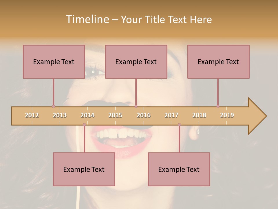 Teeth Dress Make Up PowerPoint Template