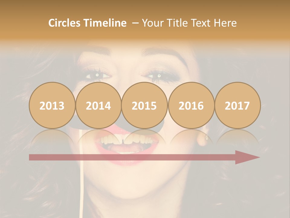 Teeth Dress Make Up PowerPoint Template